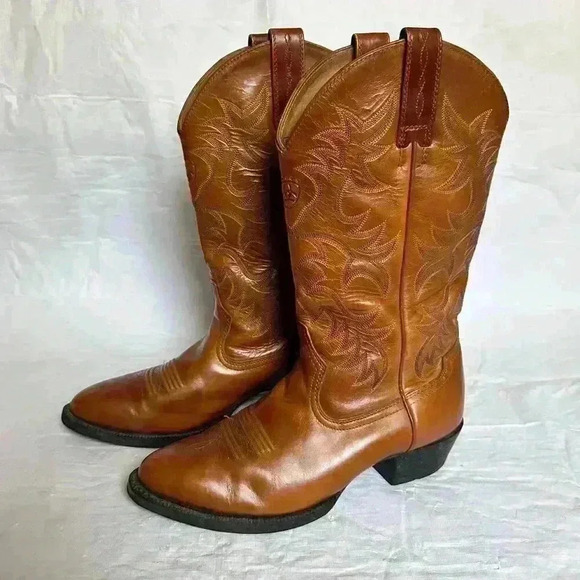 Ariat 34740 Heritage R Toe Western Leather Work Cowboy Mens Soft Toe Boot 8.5 EE - Picture 1 of 10